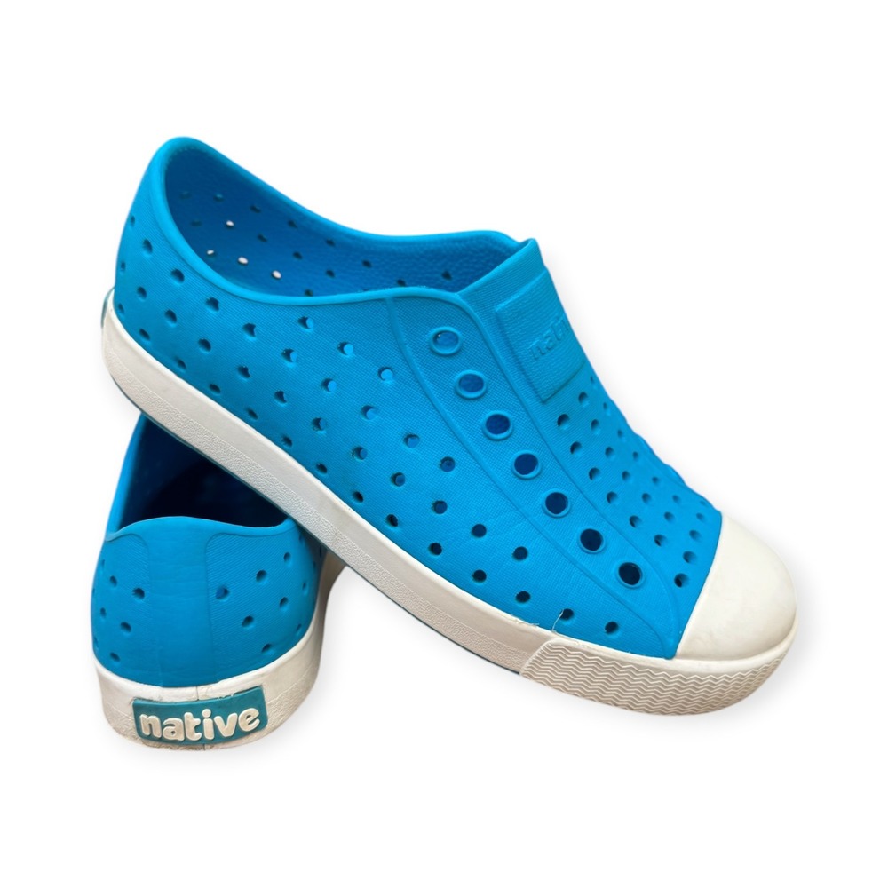 Native Jefferson Kids Blue Slip On Sneakers Shoes Size C12